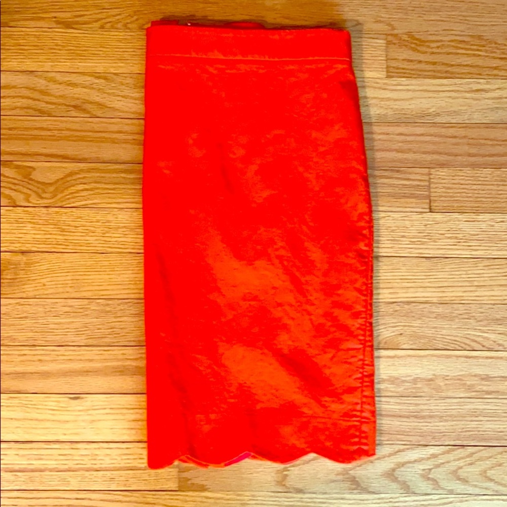 Scalloped J.Crew pencil skirt. Worn once!
